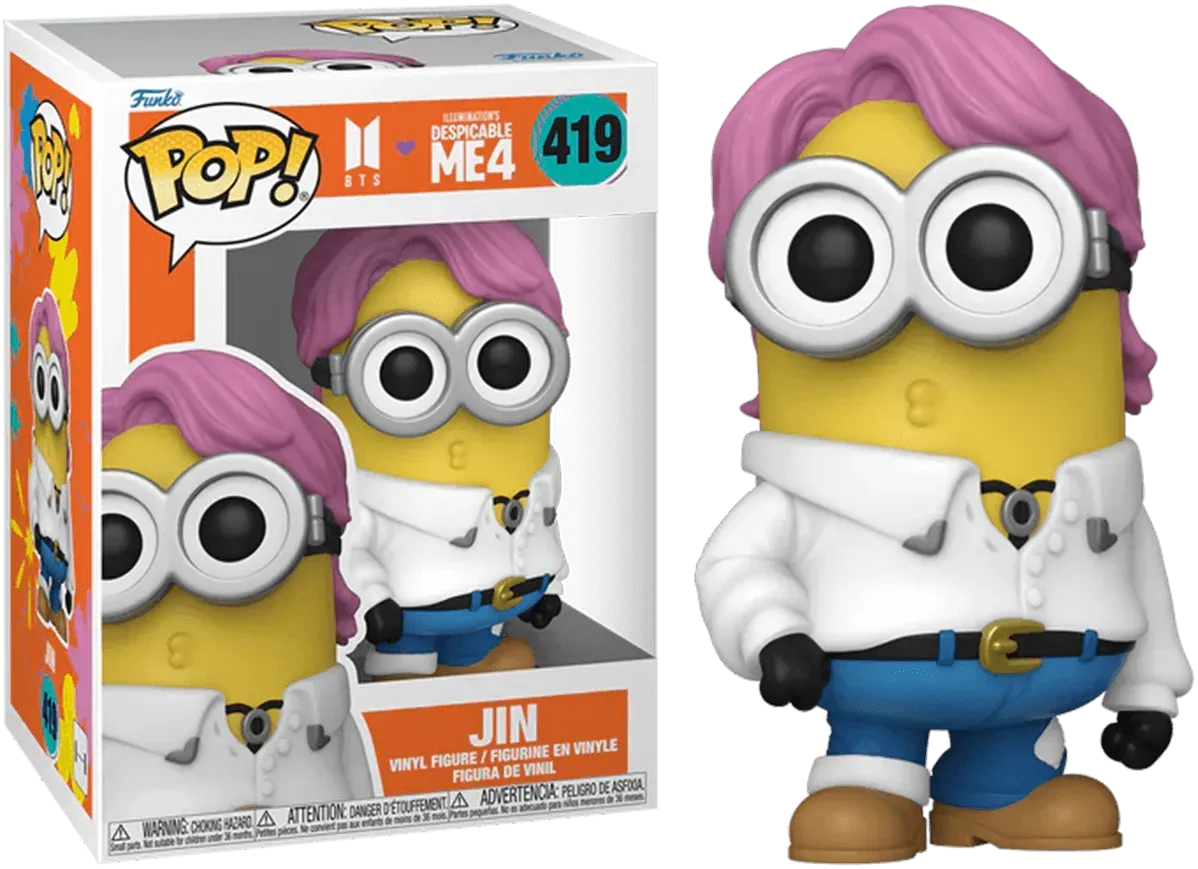 FUN85963 + FUN85964 + FUN85965 + FUN85966 + FUN85967 + FUN85968 + FUN85969 Despicable Me 4 x BTS - BTS ARMY Pop! Vinyl Bundle (Set of 7) - Funko - Titan Pop Culture