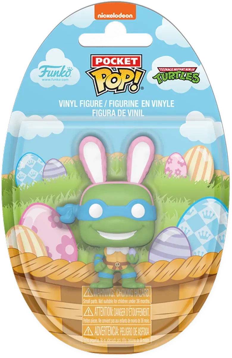 FUN86046 Teenage Mutant Ninja Turtles - Leo Easter Pocket Pop! Vinyl - Funko - Titan Pop Culture