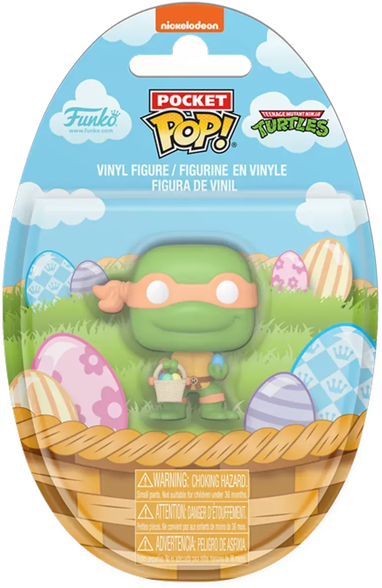 FUN86047 Teenage Mutant Ninja Turtles - Michelangelo Easter Pocket Pop! Vinyl - Funko - Titan Pop Culture