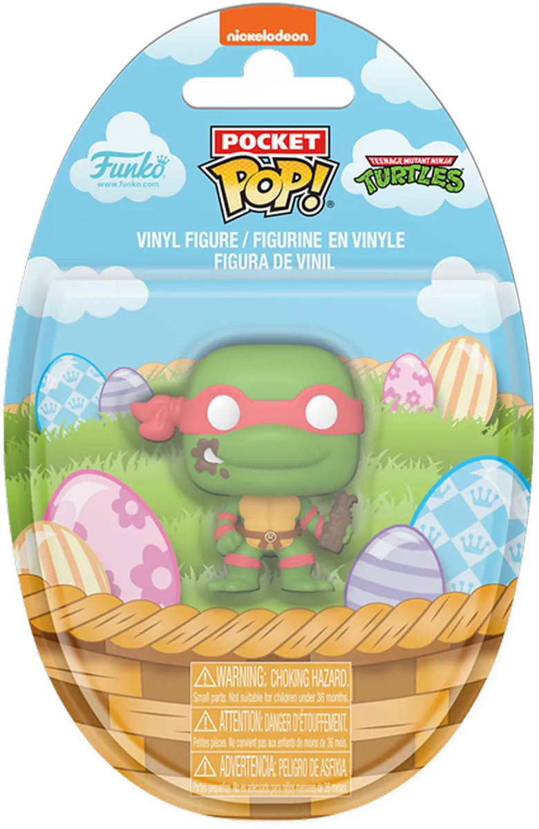 FUN86048 Teenage Mutant Ninja Turtles - Raphael Easter Pocket Pop! Vinyl - Funko - Titan Pop Culture