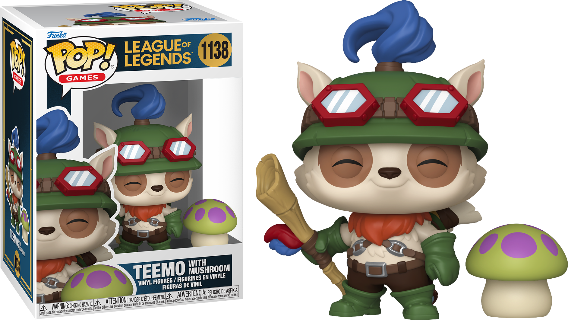 League of Legends - Teemo with Mushroom Pop! Vinyl