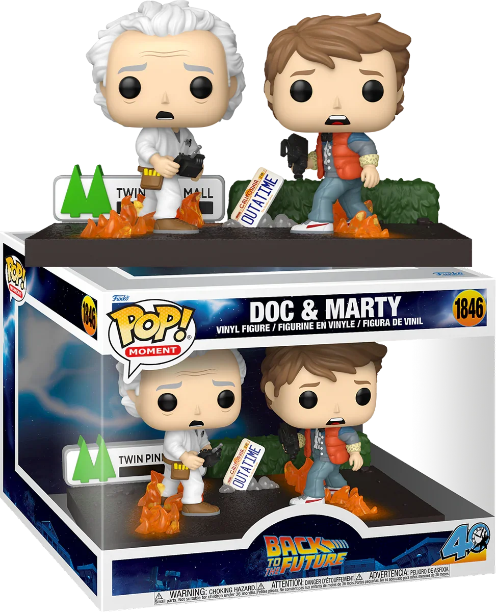 Back to the Future - Doc & Marty Pop! Vinyl Moment