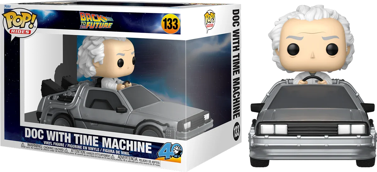 Back to the Future - Doc with Time Machine Pop! Vinyl Ride