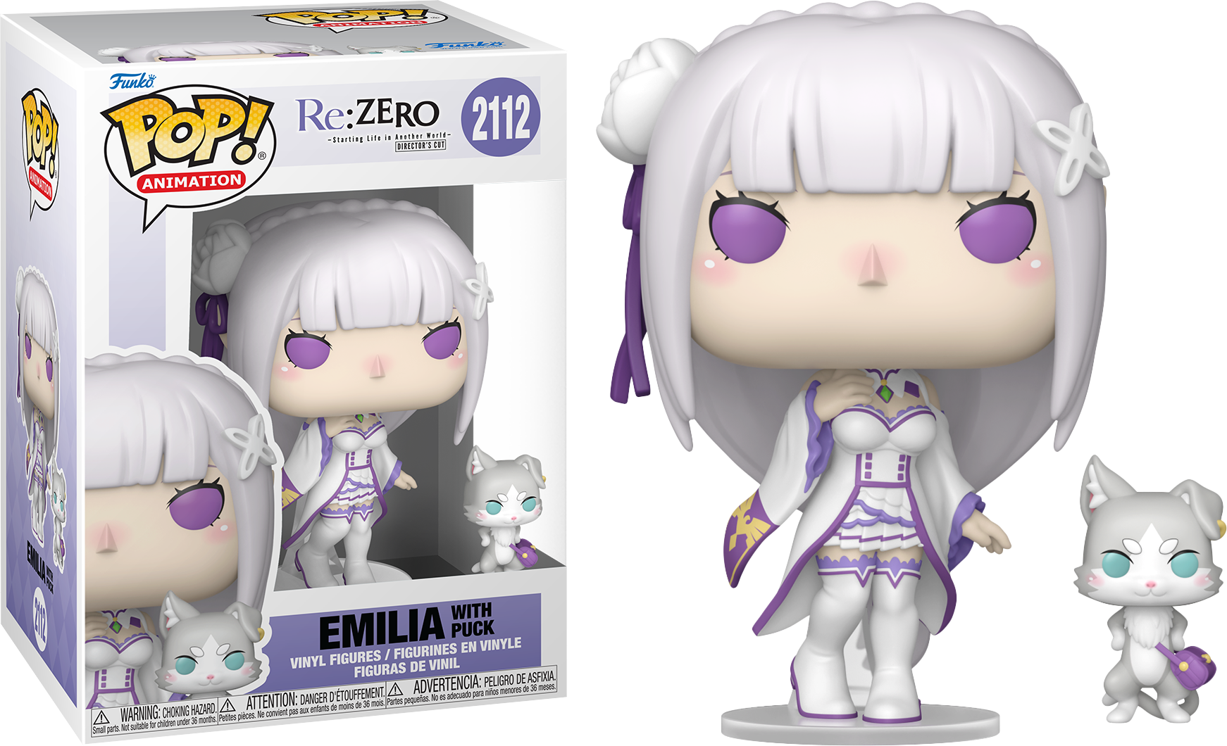 Re:Zero - Starting Life in Another World - Emilia & Puck Pop! Vinyl