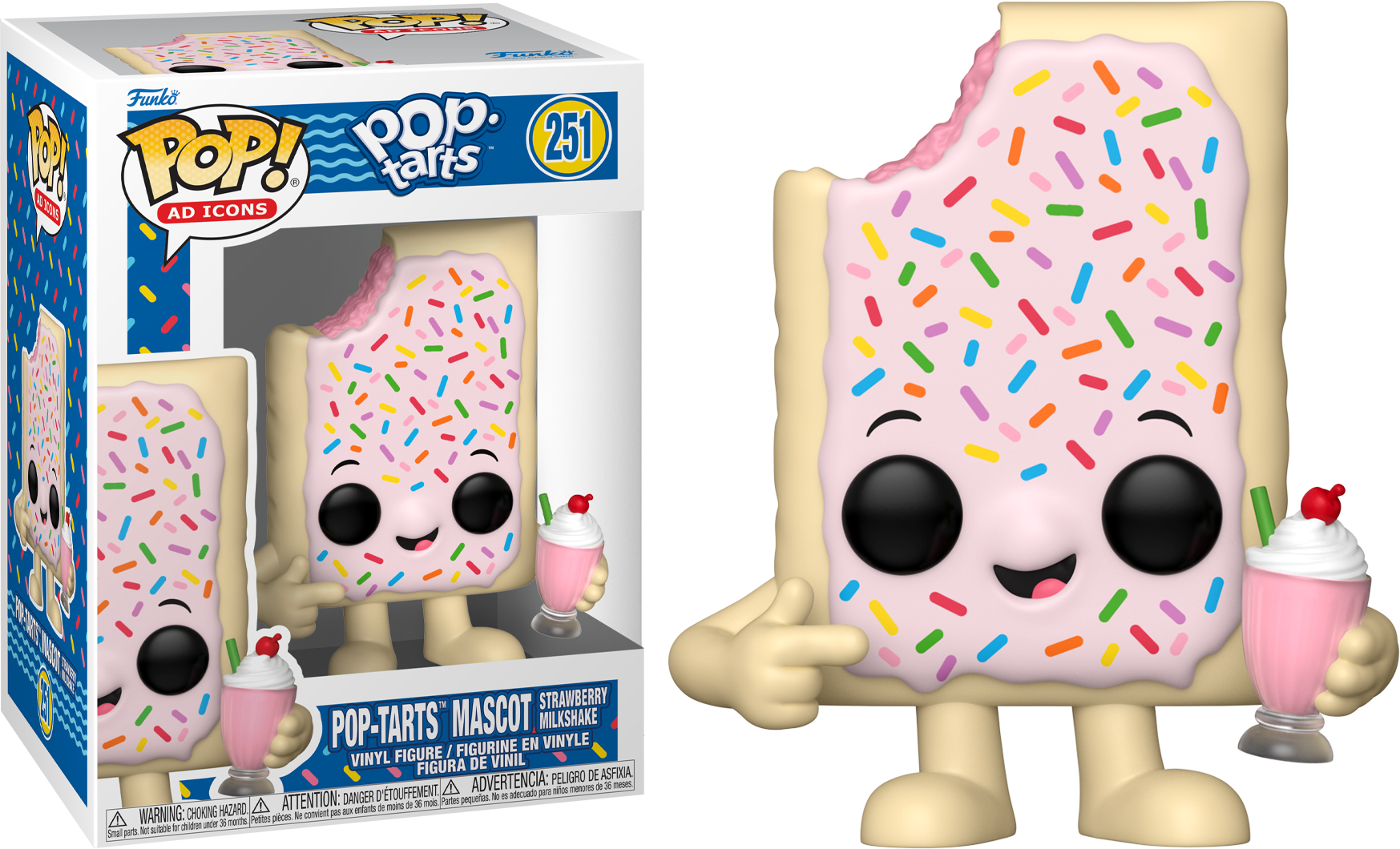 Ad Icons: Kelloggs - Pop Tart Strawberry Milkshake Pop! Vinyl