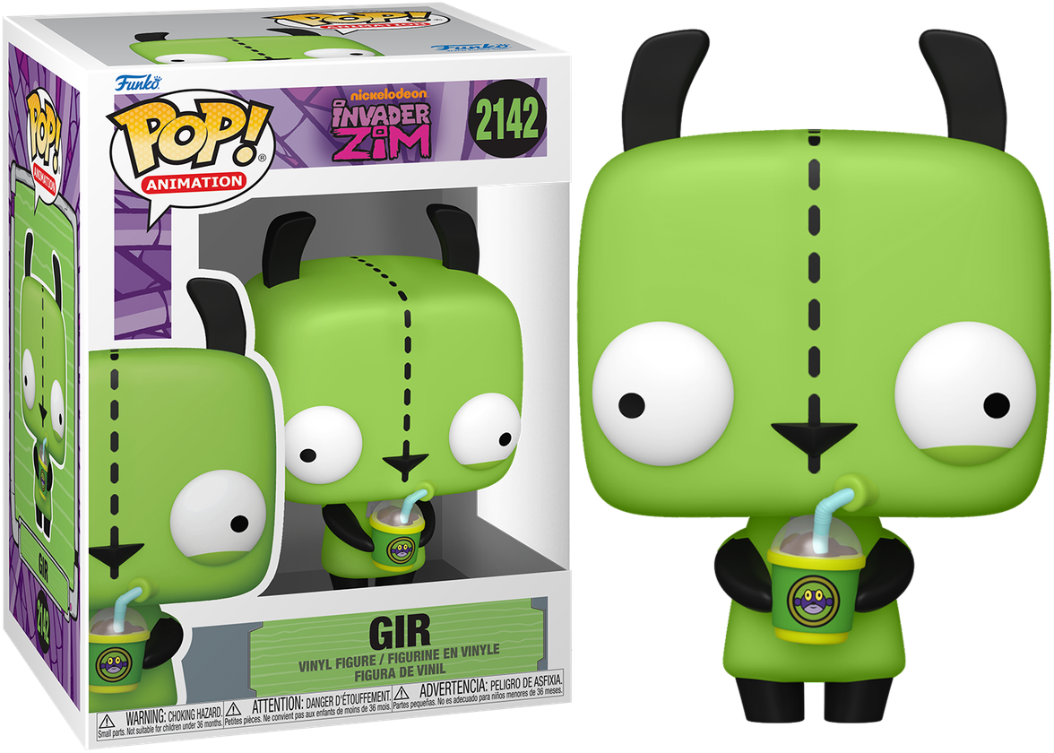 Invader Zim - GIR (with Drink) Pop! Vinyl