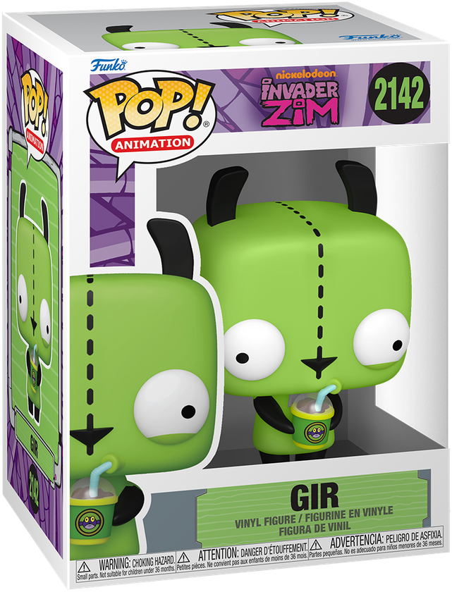 Invader Zim - GIR (with Drink) Pop! Vinyl