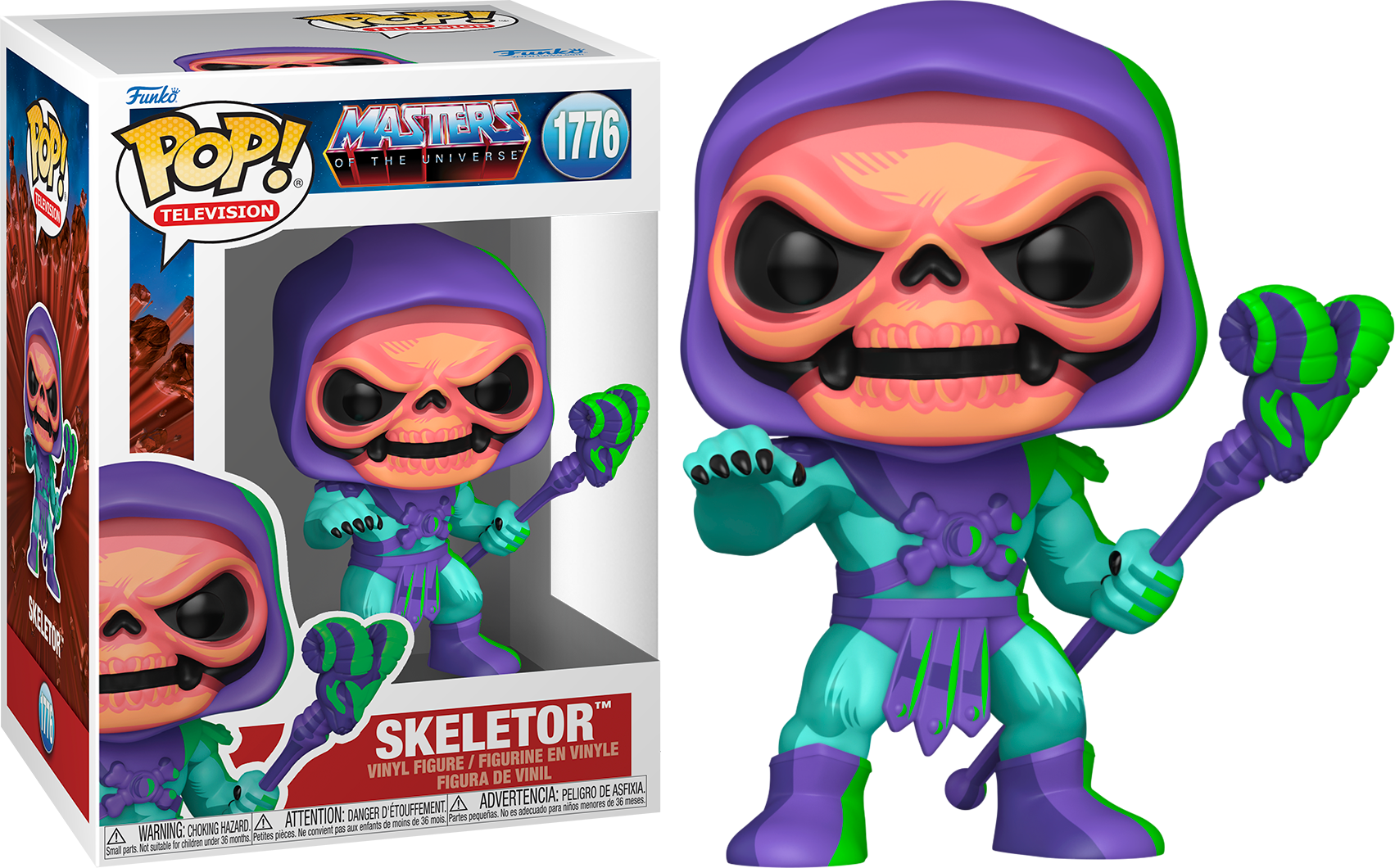 Masters of The Universe - Skeletor (Retro Neon Deco) Pop! Vinyl