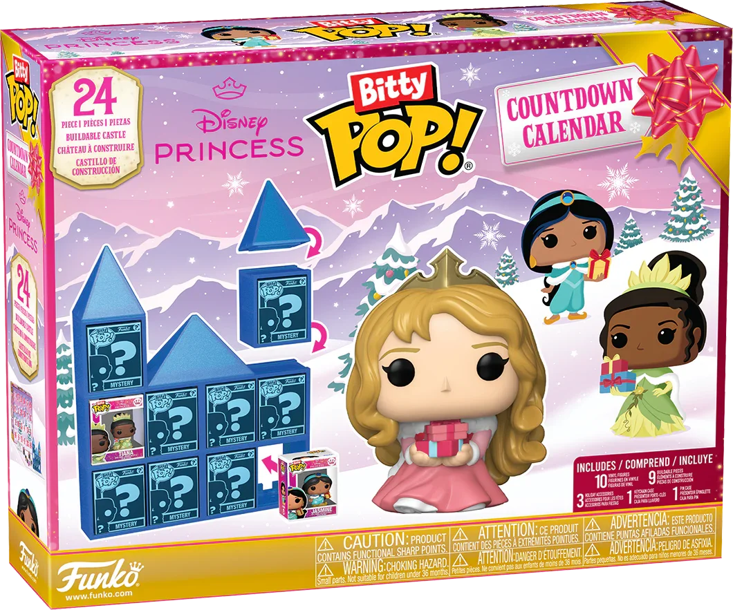 Disney: Princesas - Calendario de cuenta regresiva de vinilo Bitty Pop!