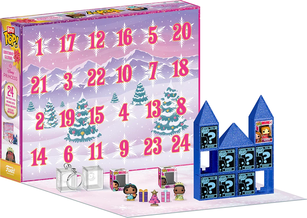 Disney: Princesas - Calendario de cuenta regresiva de vinilo Bitty Pop!