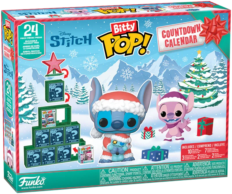 Lilo y Stitch - Calendario navideño de vinilo Bitty Pop!