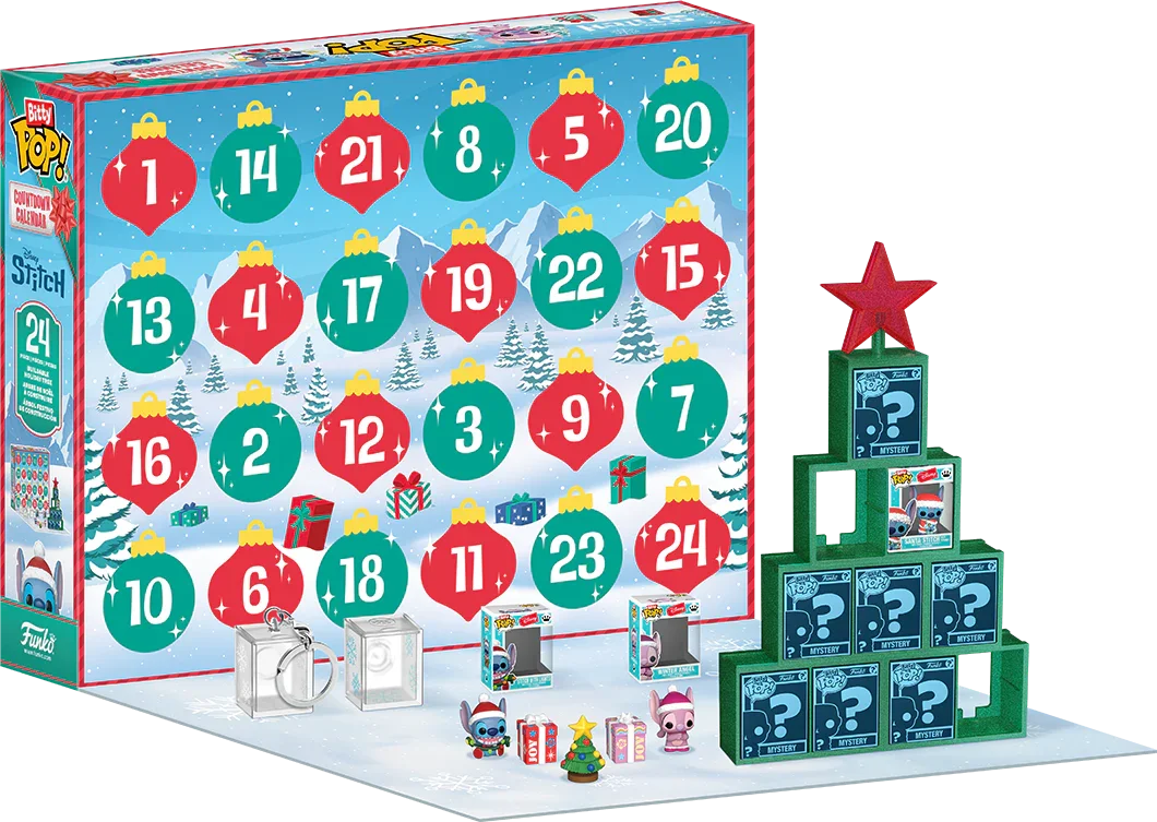 Lilo y Stitch - Calendario navideño de vinilo Bitty Pop!