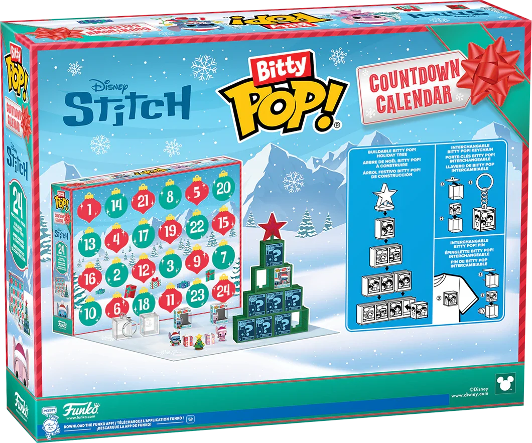 Lilo y Stitch - Calendario navideño de vinilo Bitty Pop!