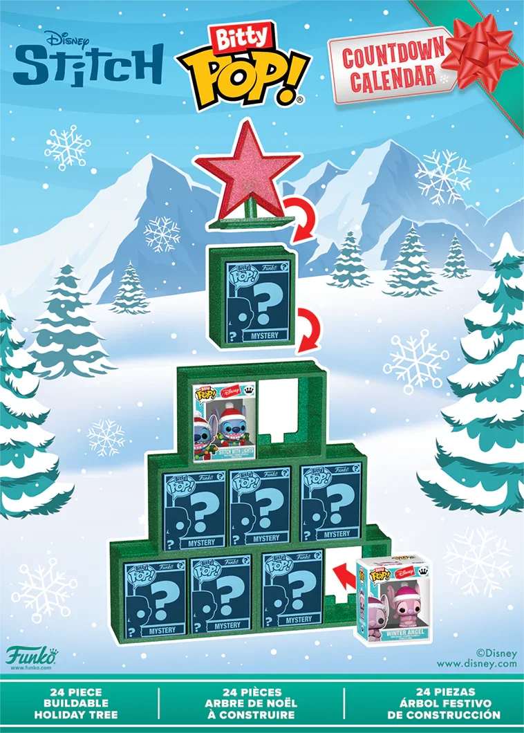 Lilo y Stitch - Calendario navideño de vinilo Bitty Pop!