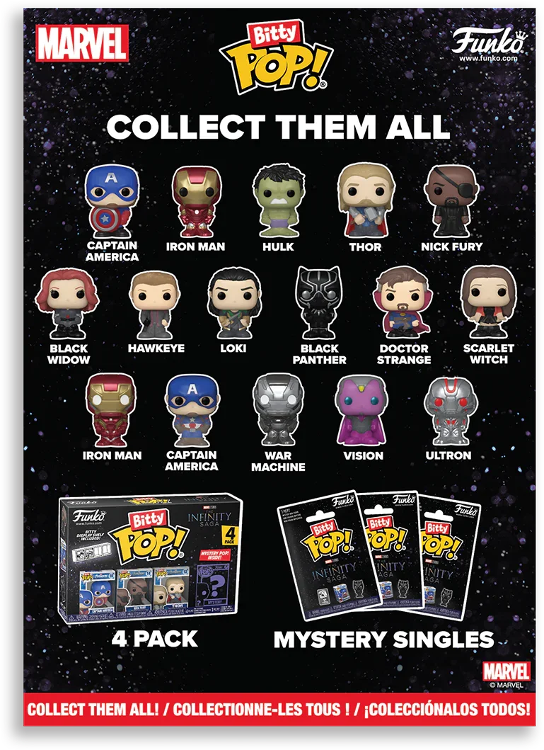 Marvel Comics - Calendario de cuenta regresiva de vinilo Bitty Pop!