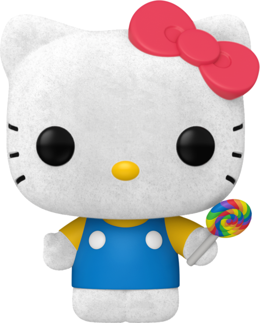 FUN87170 Hello Kitty - Hello Kitty (with Lollipop) US Exclusive Flocked Pop! Vinyl [RS] - Funko - Titan Pop Culture