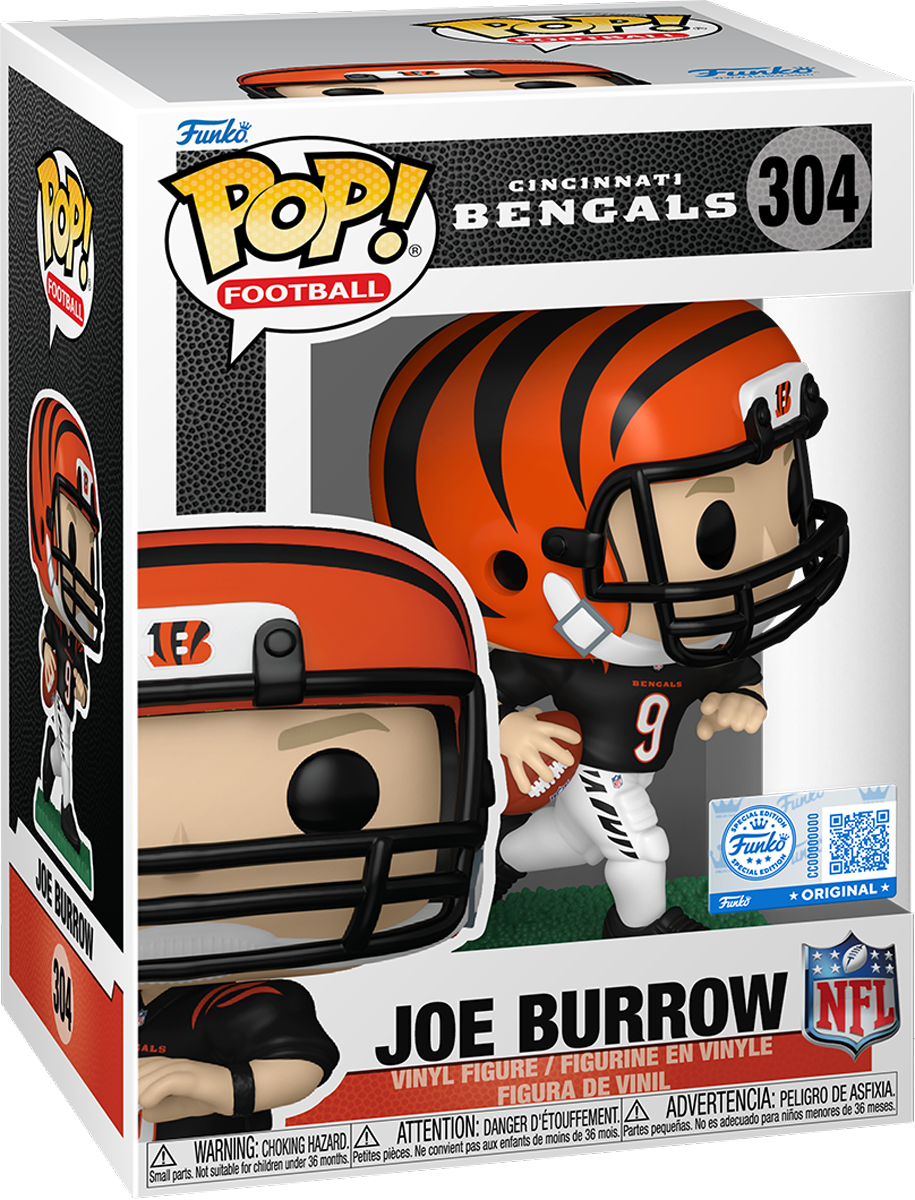 NFL: Bengals - Joe Burrow (Black Jersey) US Exclusive Pop! Vinyl [RS]