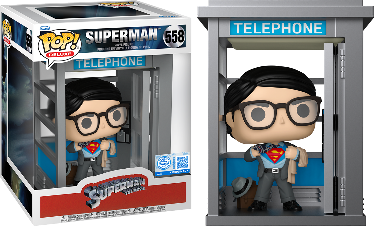 DC Comics - Superman in Phone Booth US Exclusive Pop! Deluxe [RS]