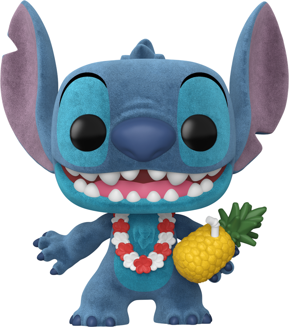 FUN87200 Lilo & Stitch - Luau Stitch US Exclusive Flocked Pop! Vinyl [RS] - Funko - Titan Pop Culture