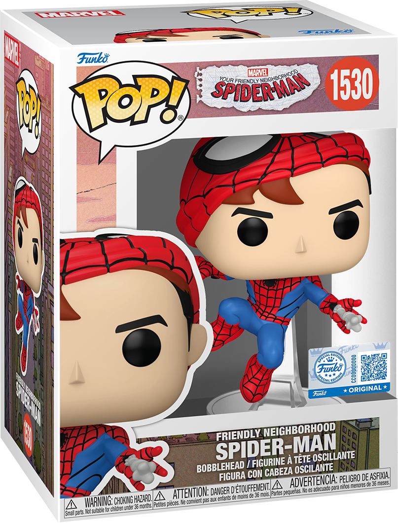 Friendly Neighbourhood Spider-Man - Spider-Man (Mask Up) Pop! Vinyl [RS]