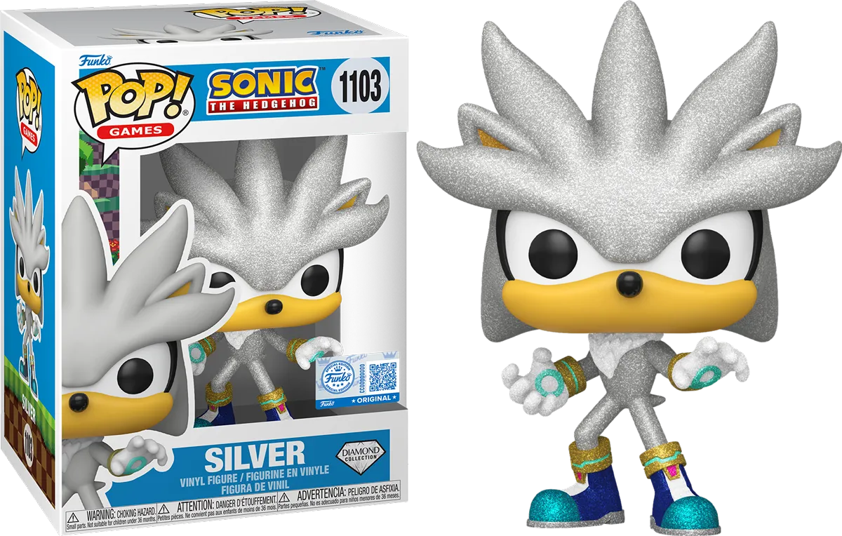 Sonic The Hedgehog - Silver US Exclusive Diamond Glitter Pop! Vinyl [RS]
