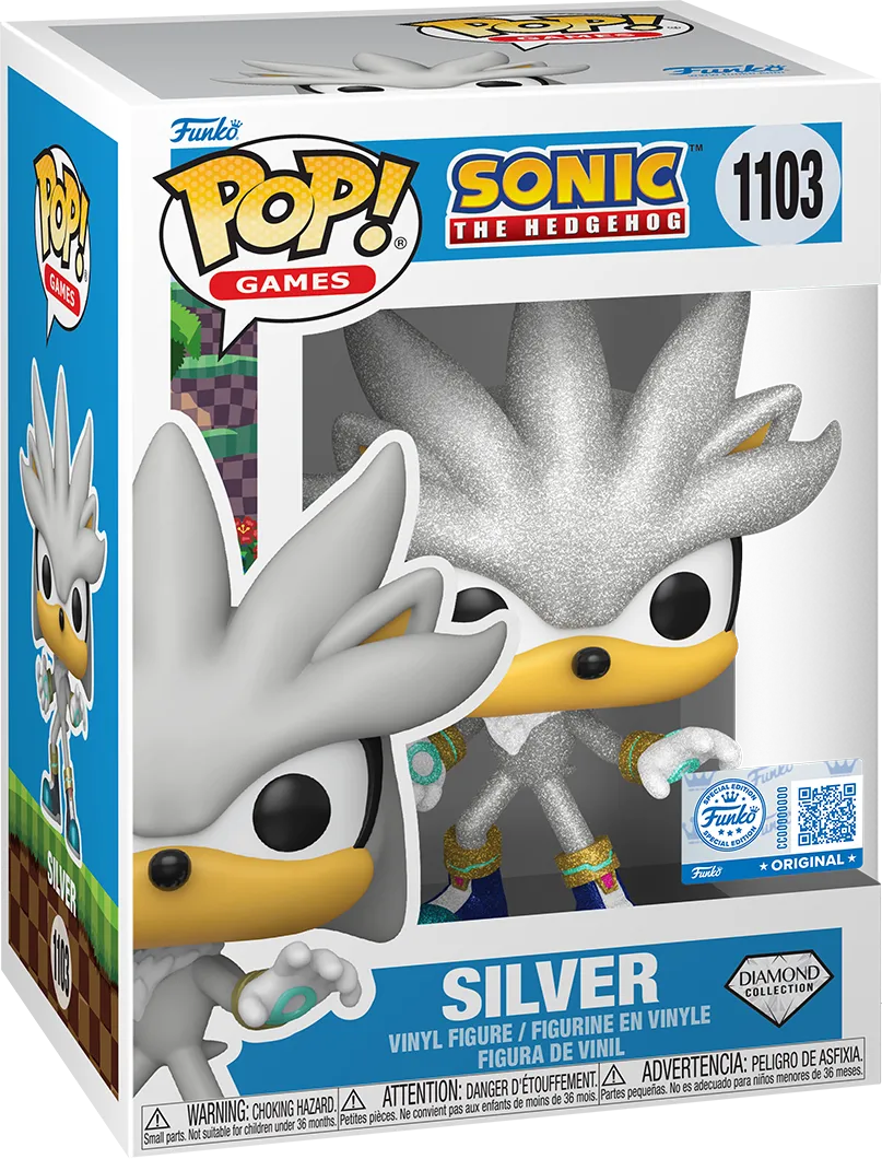 Sonic The Hedgehog - Vinilo Pop! con purpurina de diamante, exclusivo de EE. UU. [RS]