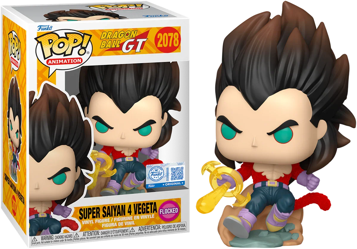 Dragon Ball: GT - Super Saiyan 4 Vegeta (with chase) US Exclusive Flocked Pop! Vinyl [RS]
