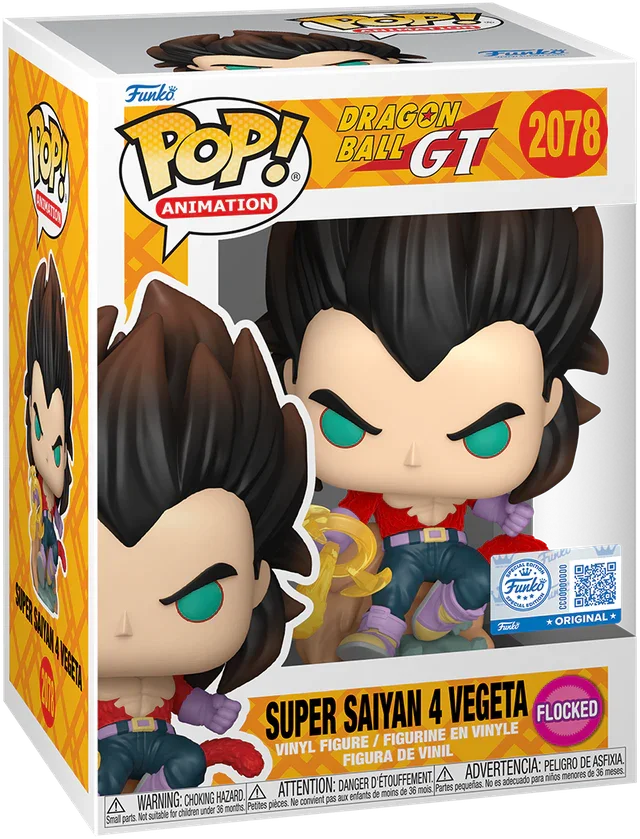Dragon Ball: GT - Super Saiyan 4 Vegeta (with chase) US Exclusive Flocked Pop! Vinyl [RS]