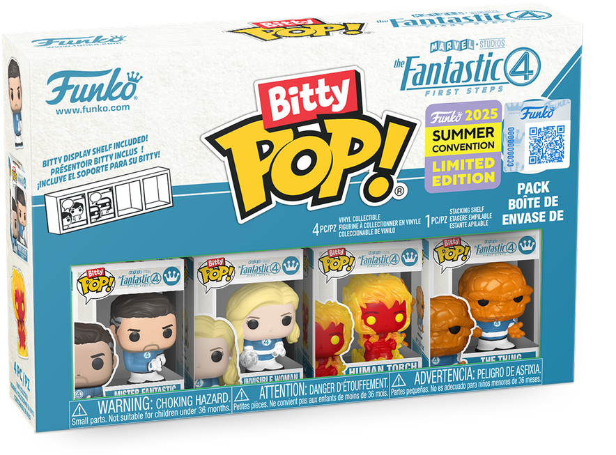Fantastic Four (2025) – Bitty SDCC 2025 Exclusive Pop! 4-Pack [RS]