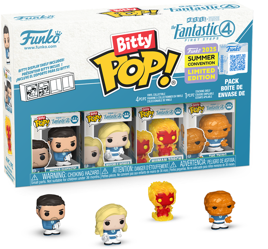 Fantastic Four (2025) – Bitty SDCC 2025 Exclusive Pop! 4-Pack [RS]