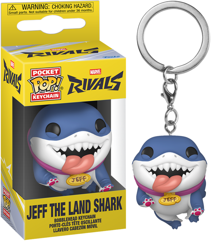 Marvel Rivals - Jeff the Land Shark Pop! Keychain