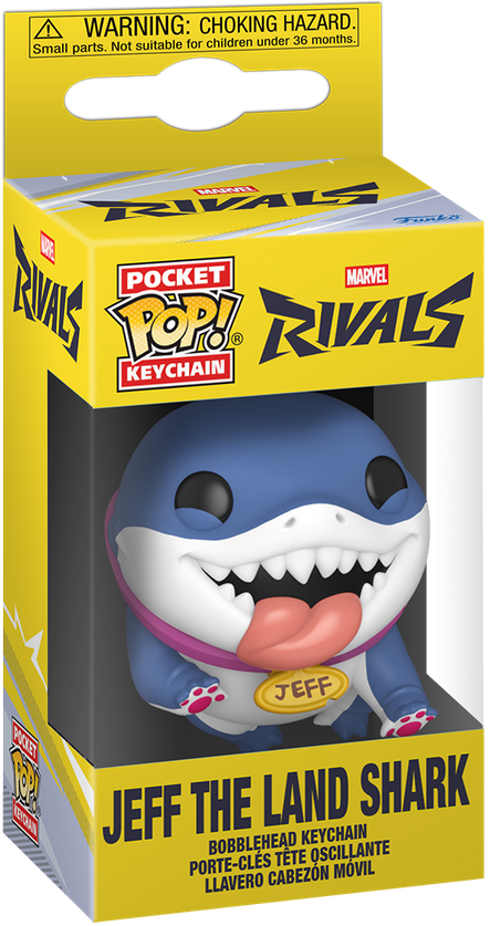 Marvel Rivals - Jeff the Land Shark Pop! Keychain