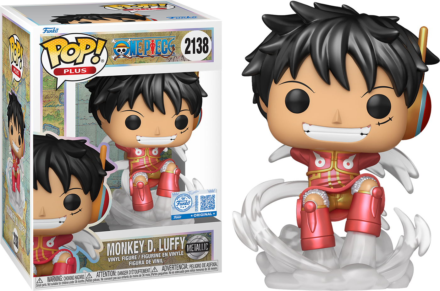 One Piece - Luffy (Egghead) US Exclusive Metallic Pop! Vinyl [RS]
