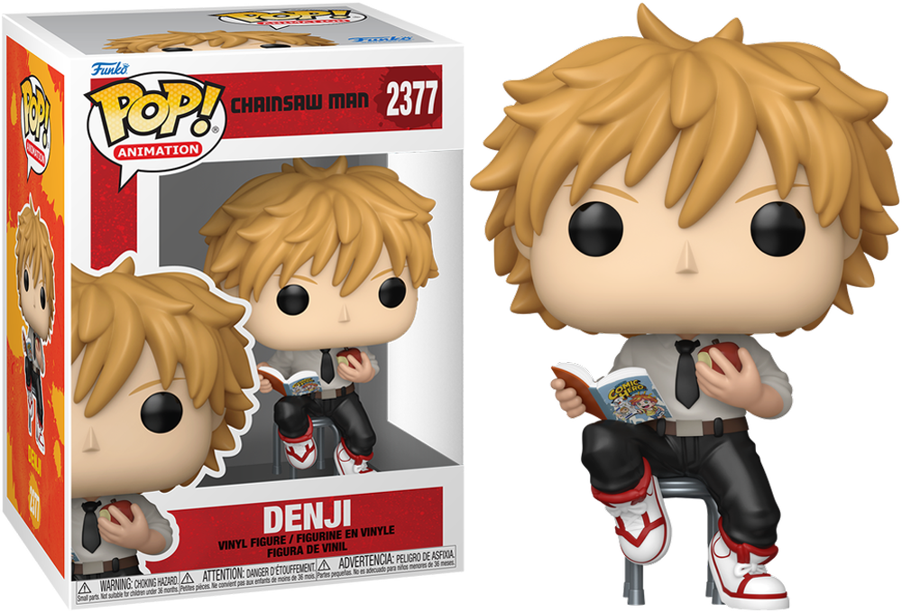 Chainsaw Man – Denji Reading Pop! Vinyl