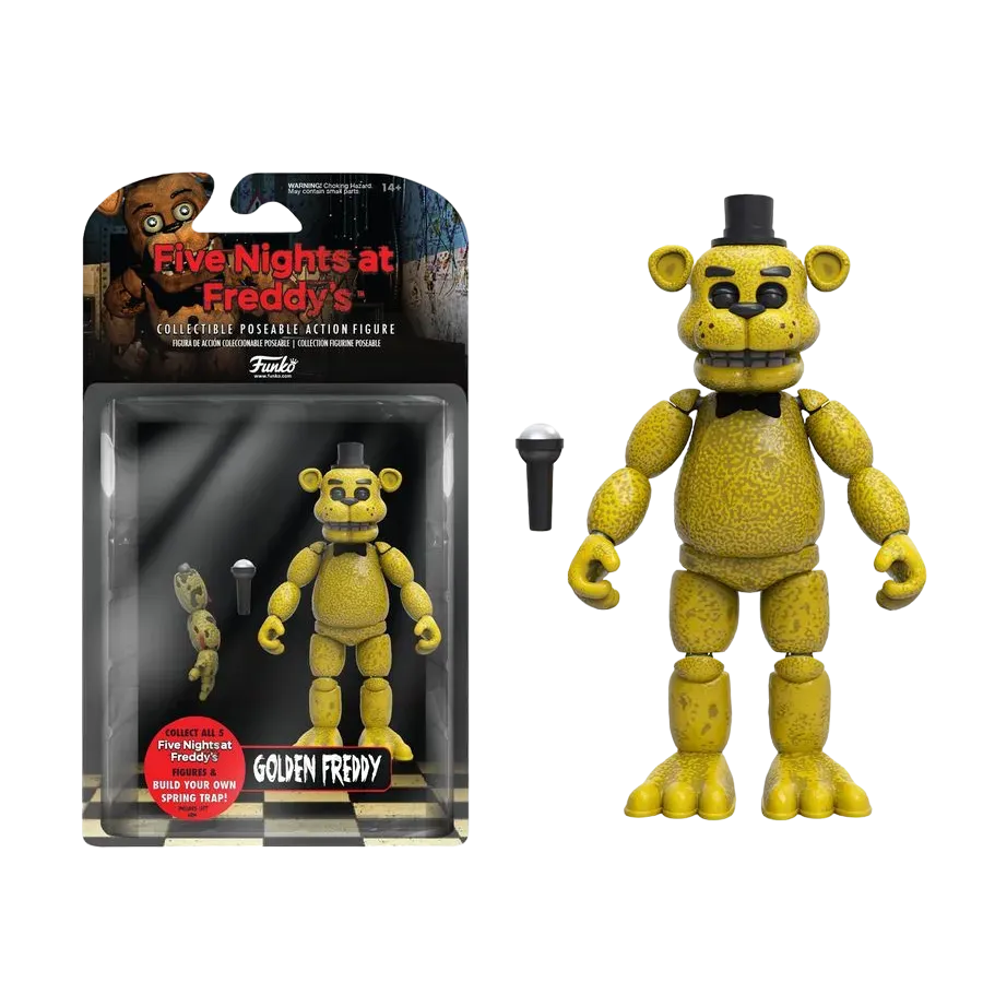 FUN8850 Five Nights At Freddy's - Gold Freddy Articulated Action Figure - Funko - Titan Pop Culture