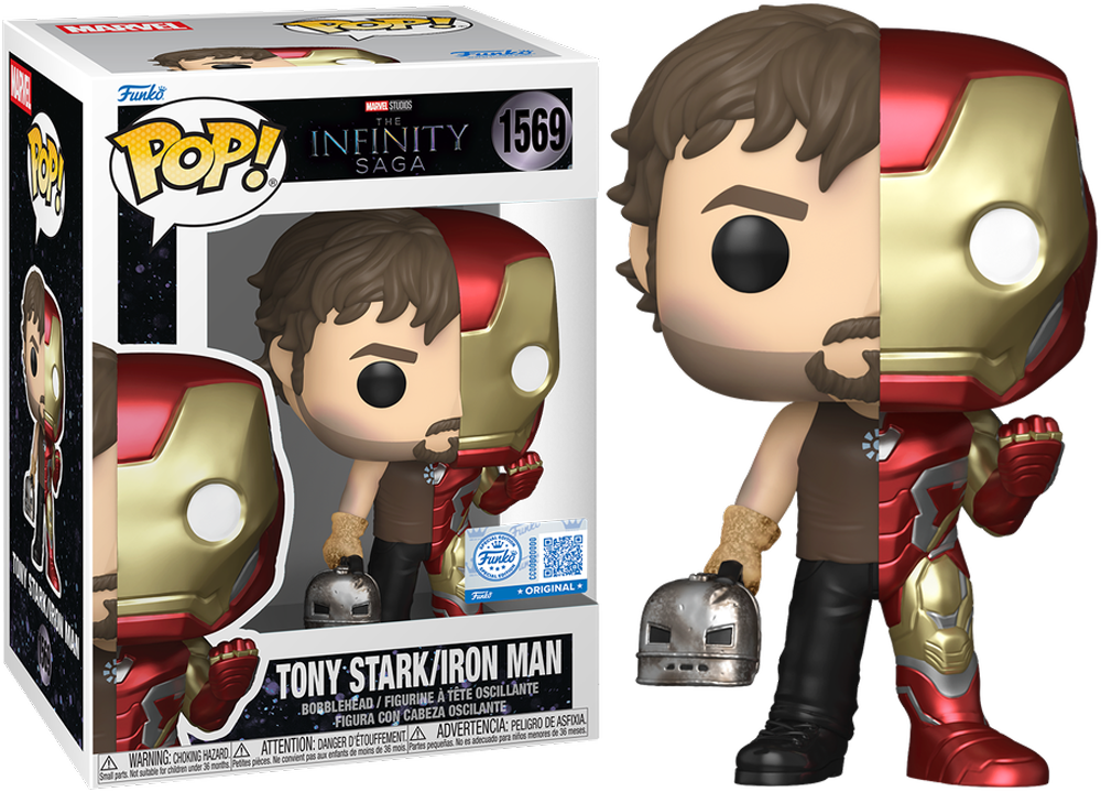 Marvel: Split - Tony Stark/Iron Man Pop! Vinyl [RS]