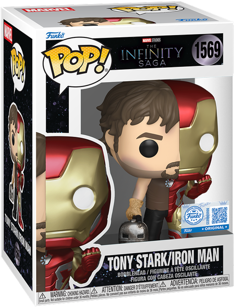 Marvel: Split - Tony Stark/Iron Man Pop! Vinyl [RS]