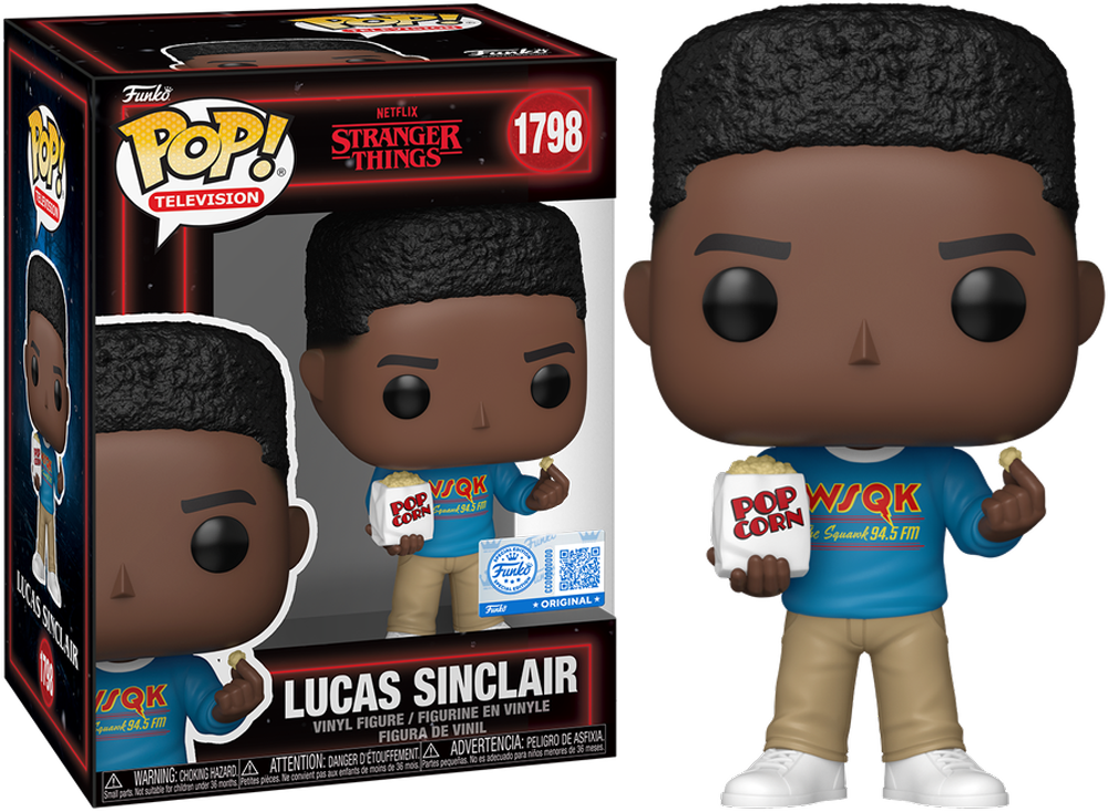 Stranger Things - Lucas Sinclair with Popcorn US Exclusive Pop! Vinyl [RS]