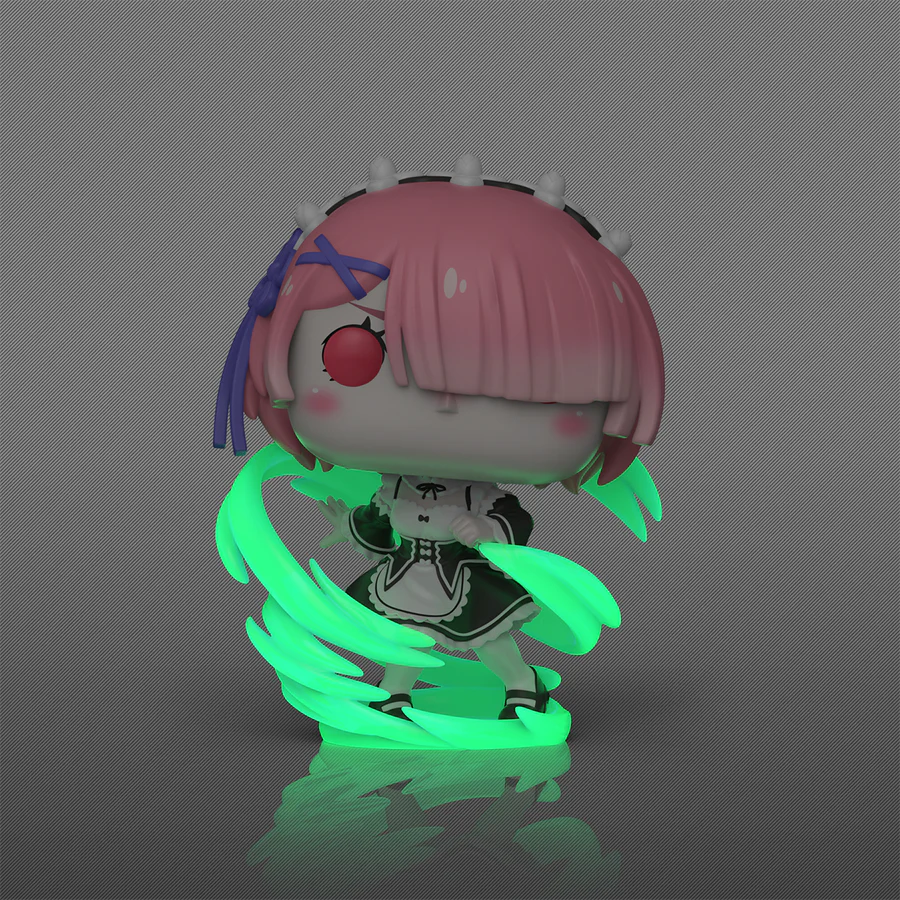 Re:Zero - Starting Life in Another World - Ram (Wind Magic) Glow In The Dark Pop! Vinyl Plus [RS]