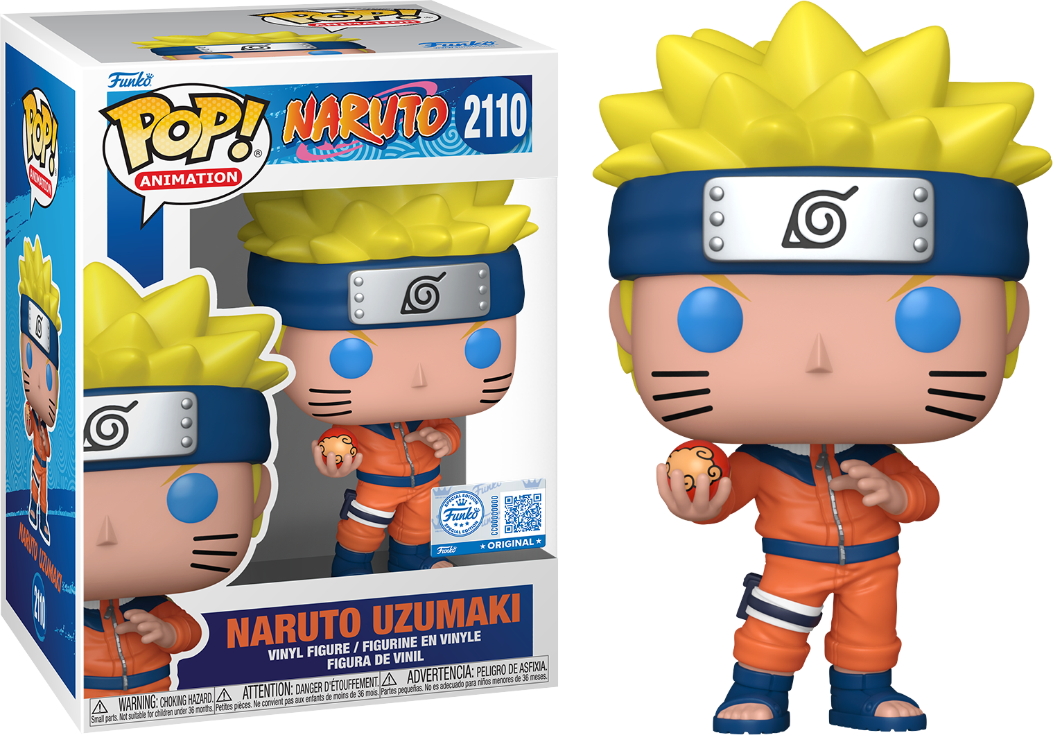 Naruto - Naruto Uzumaki (with Balloon) US Exclusive Pop! Vinyl [RS]