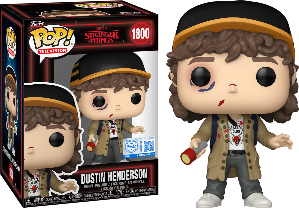 Stranger Things – Dustin Henderson (Beat Up) US Exclusive Pop! Vinyl [RS]