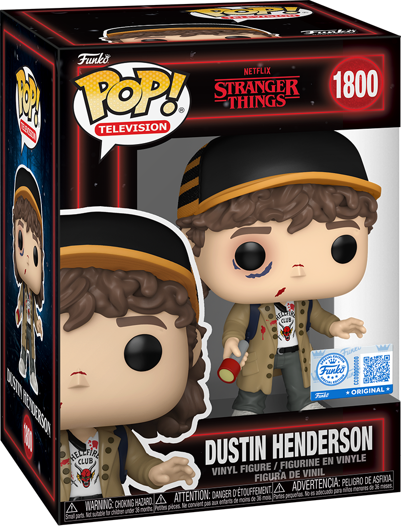 Stranger Things – Dustin Henderson (Beat Up) US Exclusive Pop! Vinyl [RS]
