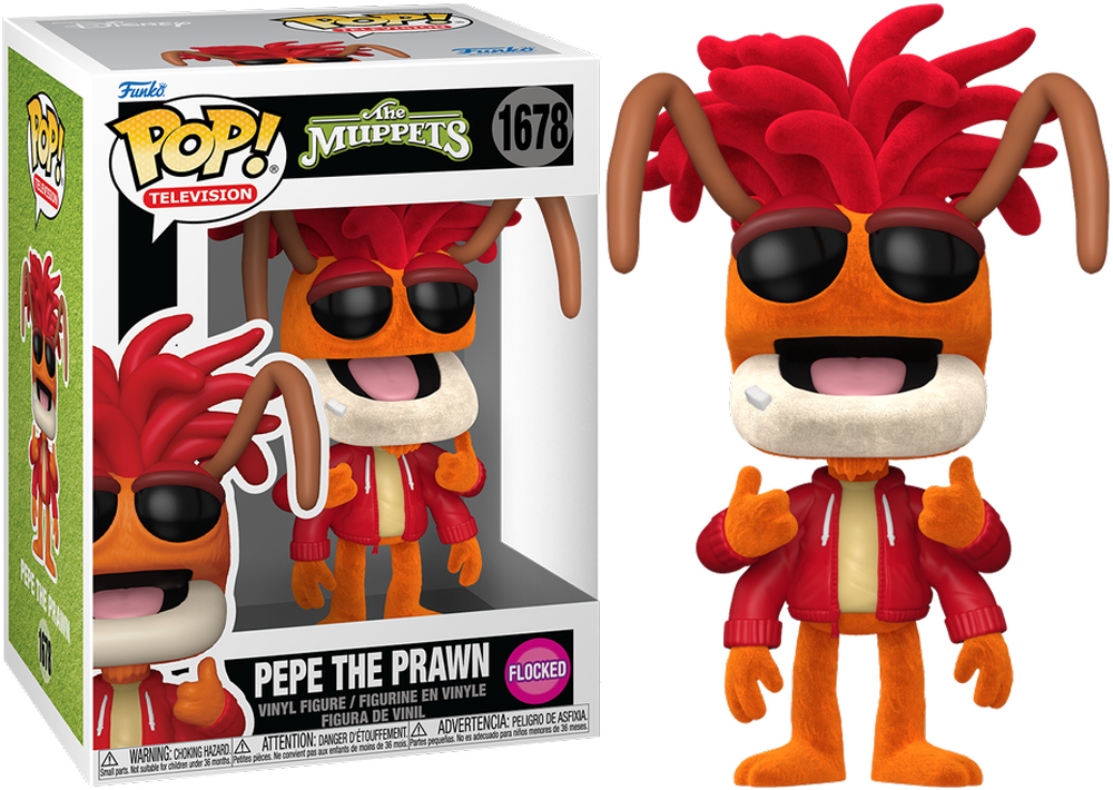 Muppets - Pepe the Prawn (Flocked) Pop! Vinyl