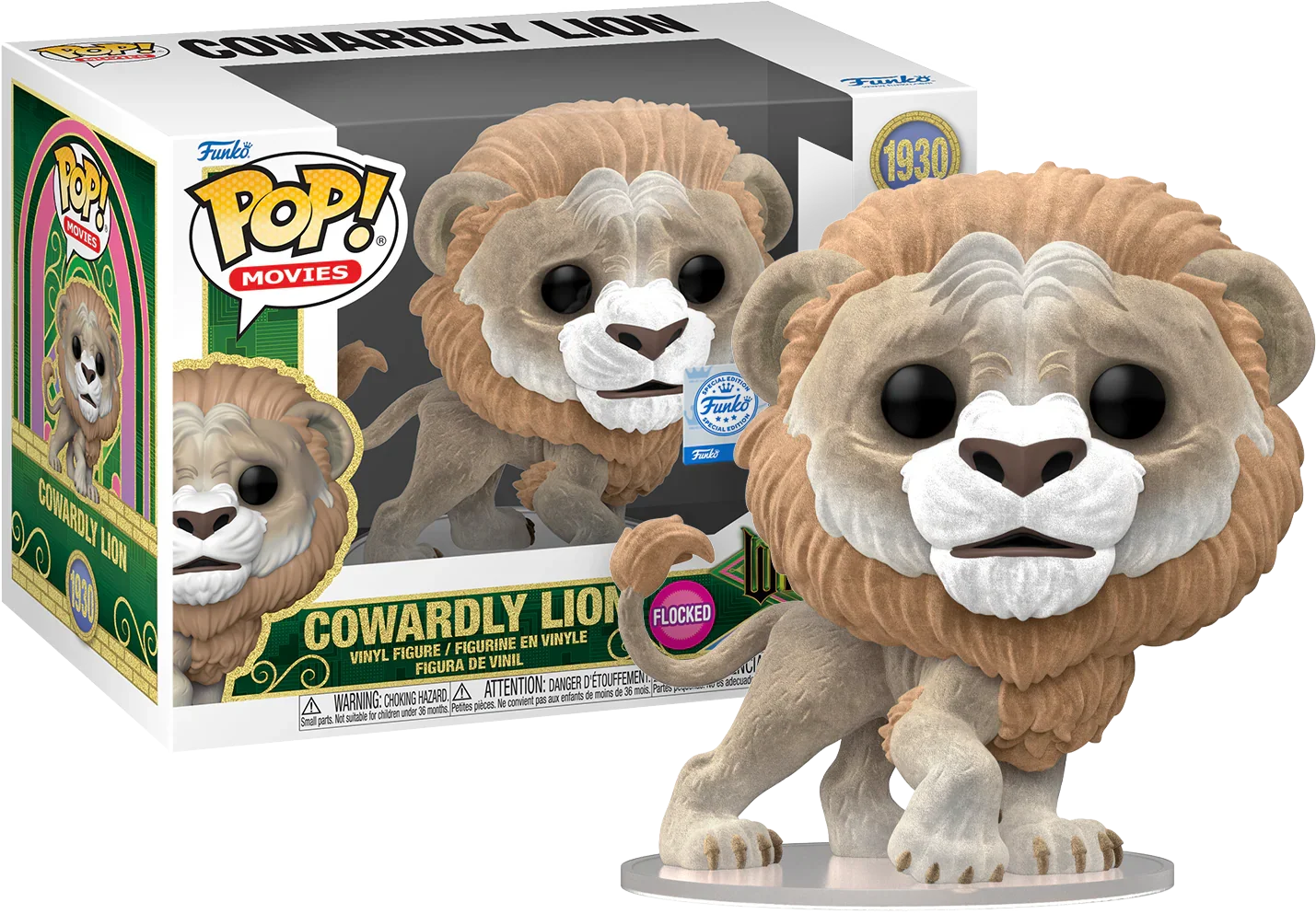 Wicked (2025) - Cowardly Lion US Exclusive Flocked Pop! Vinyl [RS]