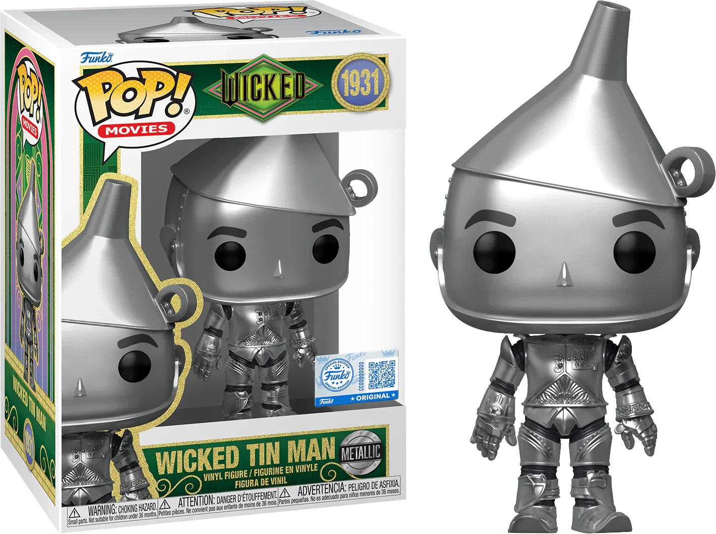 Wicked (2025) - Tin Man US Exclusive Metallic Pop! Vinyl [RS]