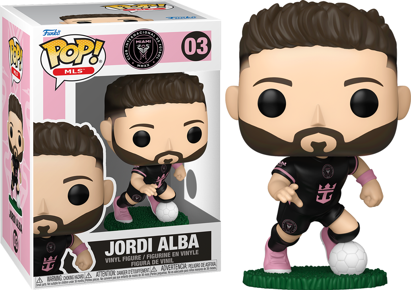 MLS: Inter Miami - Jordi Alba (Visitante) ¡Pop! Vinilo