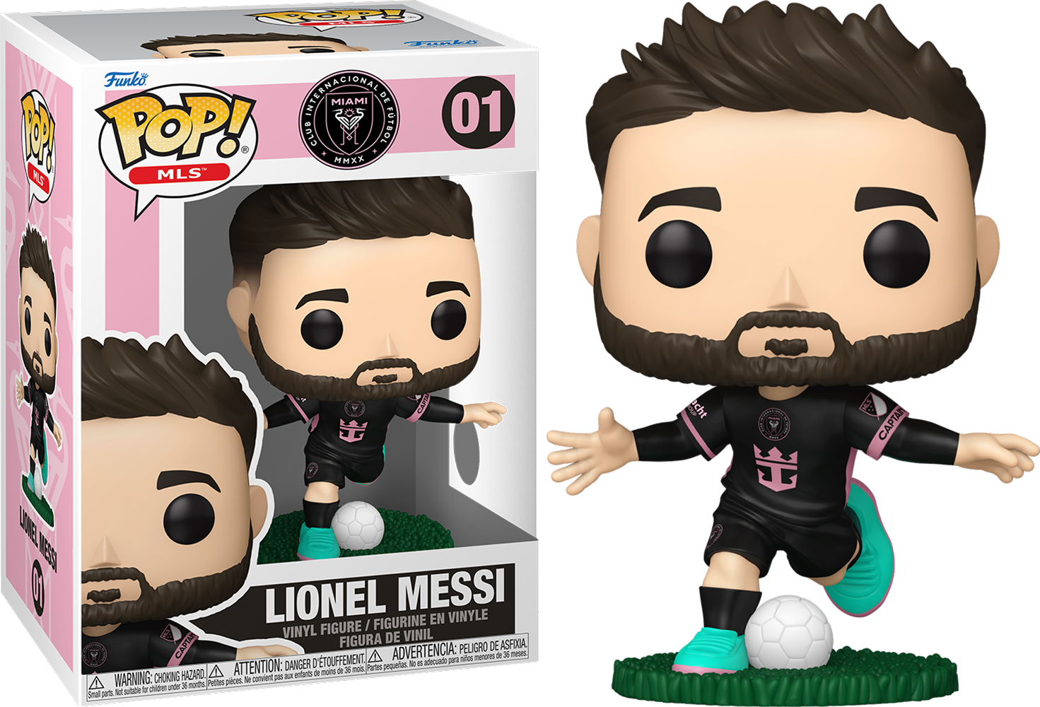 MLS: Inter Miami - Lionel Messi (Visitante) Vinilo Pop!