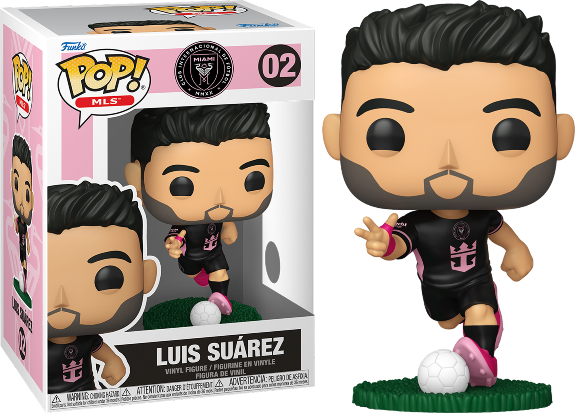 MLS: Inter Miami - Luis Suárez (Visitante) ¡Pop! Vinilo