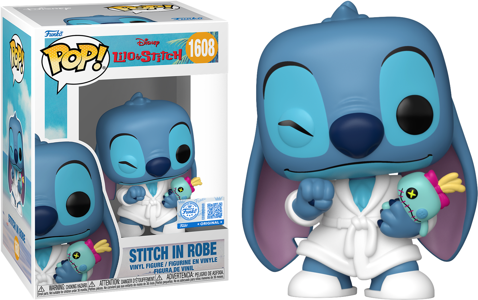 Lilo & Stitch - Stitch in Robe Pop! Vinyl