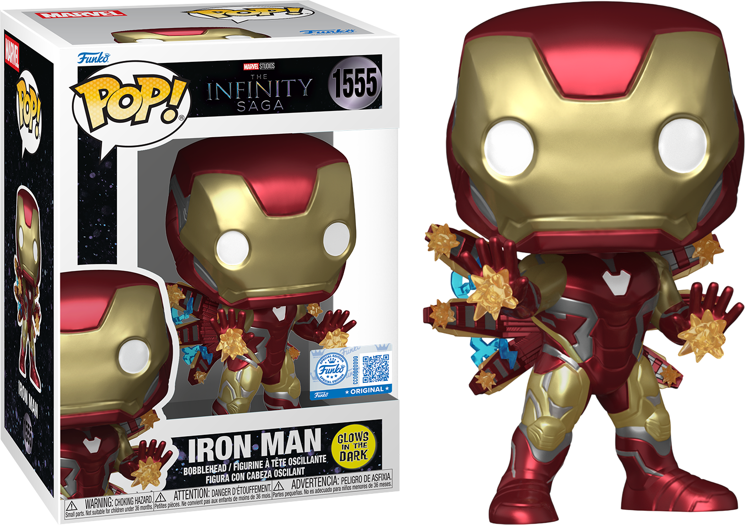 Avengers: Endgame - Iron Man Exclusive Glow Pop! Plus